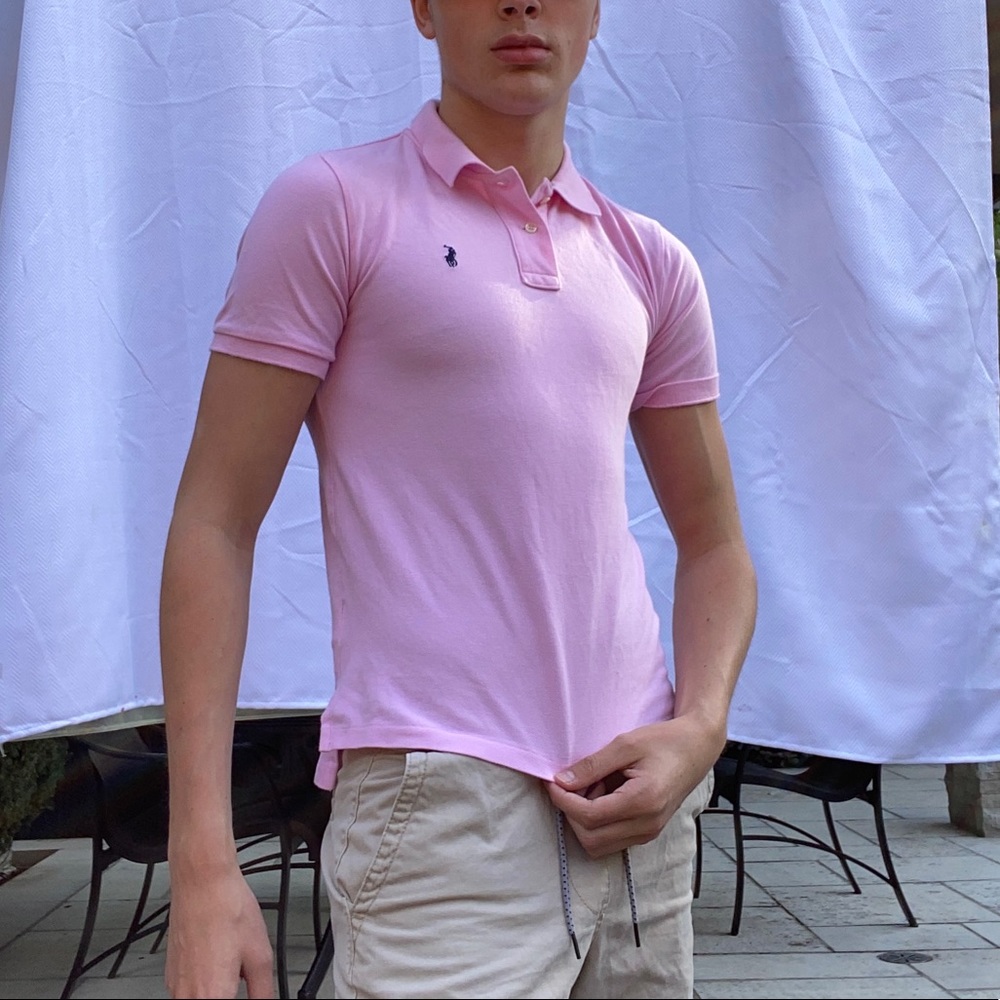 Polo pink polo shirt